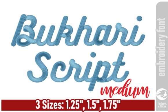 Bukhari Script Embroidery Font - Medium