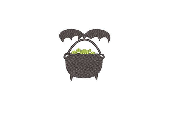 Cauldron Bat Embroidery