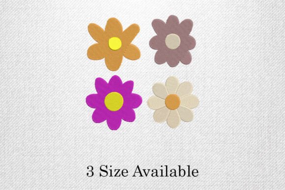 Colorful Daisy Flower Embroidery Set