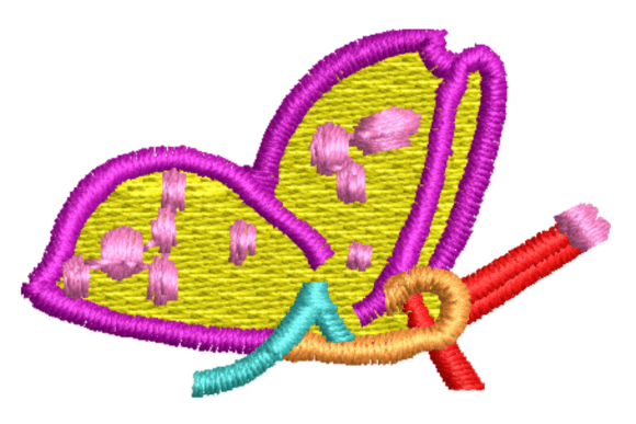Delicate Butterfly Embroidery Design