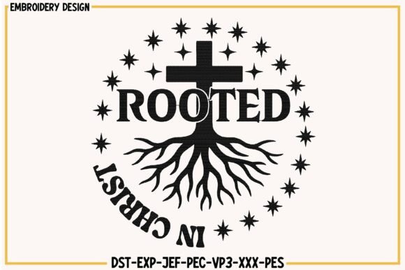 Rooted in Christ Christian Embroidery
