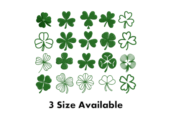 Shamrock Clover Embroidery Design