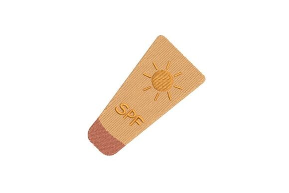 SPF Sunscreen Embroidery Design